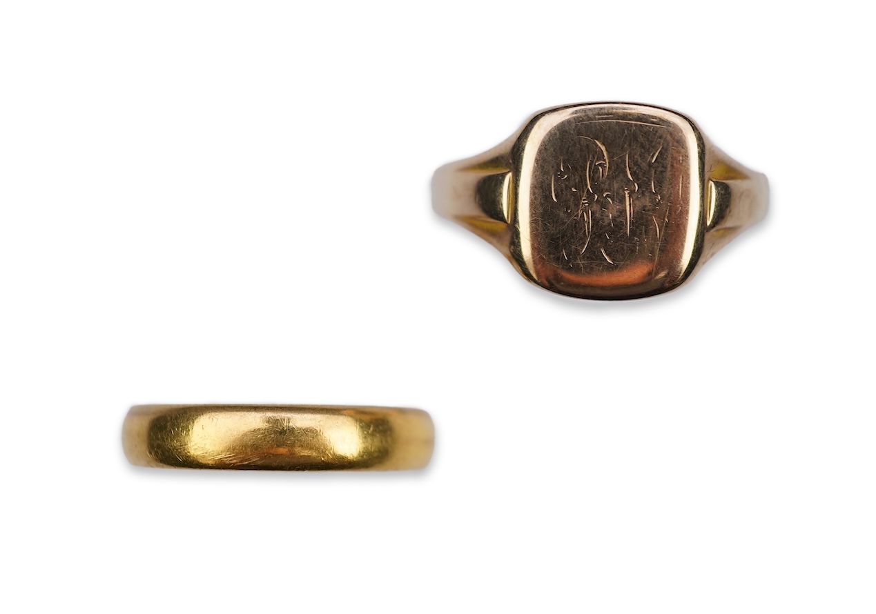 Two gold rings